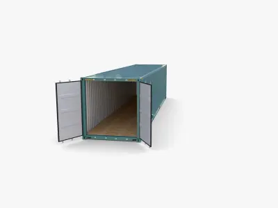 40ft Shipping Container CAI v3 3D model