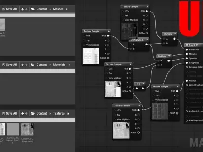 medieval Door - dungeon - PBR - AR VR Low-poly 3D model