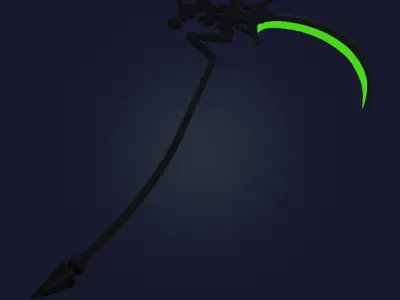 Shinoa Hiragi scythe for 3D print 3D model