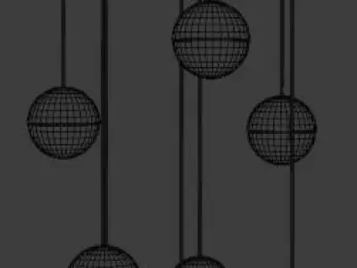 Decorative Modern Ceiling Lamp 3D Model Free 3D model