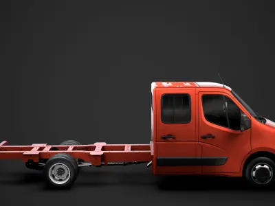 Vauxhall Movano CrewCab DW E30 Chassis 2014 3D model