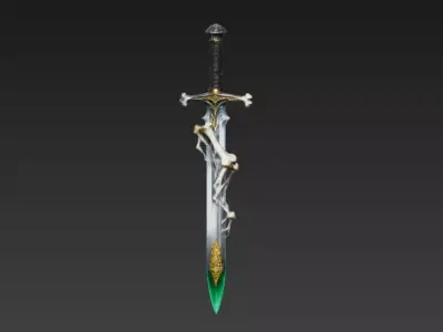 Weapons Cold Weapons Legend Underworld Sword 1 3D model