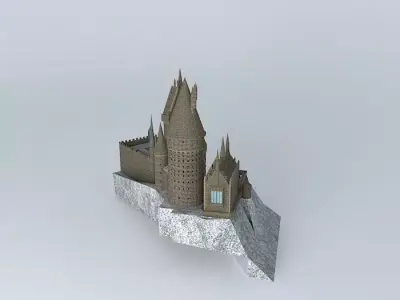 wizarding world of harry potter castle Free 3D model