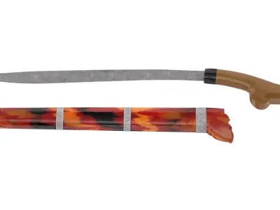 Parang Knife Low-poly 3D model