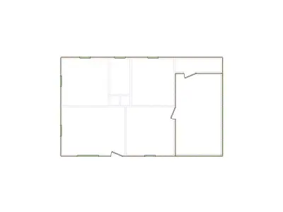 Simple Exterior Sketch by Interior - 751-1000 SF - Xactimate 3D model