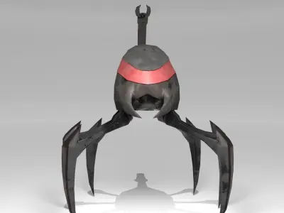 Spider Mecha Low-poly 3D model