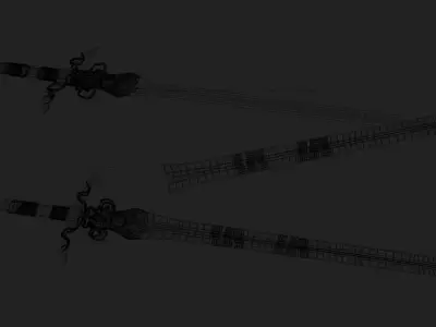 Royal Sword PBR Game-Ready Low-poly 3D model Low-poly 3D model