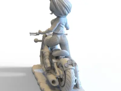 Black Canary from Flash DC Comics STL collectibles 3D print model