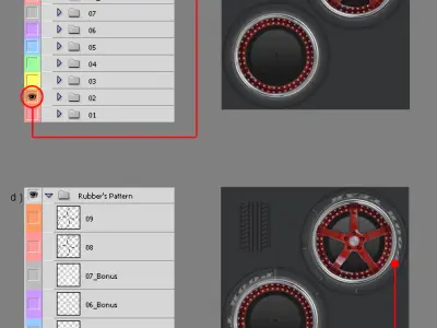 Spiced Tire Low-poly 3D model