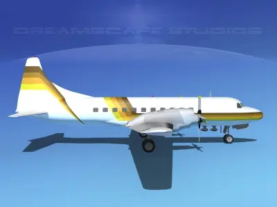 Convair CV-580 Aero California 3D model