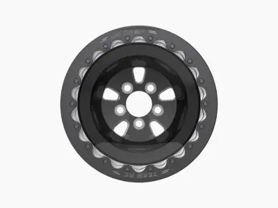 RC Components F-5 HP Eclipse finish rear wheel Low-poly 3D model
