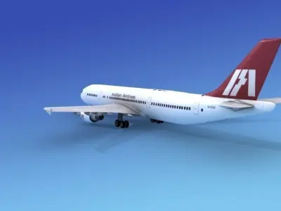 Airbus A-300 India Airways 3D model