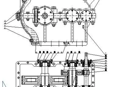 two stage gear Free 3D model