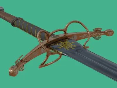 Bastard Sword 3D model