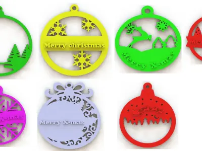 OVER 50 CHRISTMAS DECORATIONS BUNDLE WITH COMMERCIAL USE LICENSE 3D print model