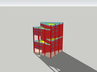 Commercial Building 3D model