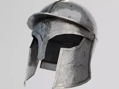 Roman Helmet Low-poly 3D model order