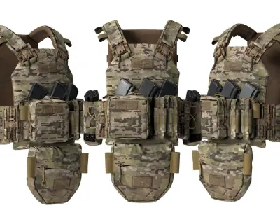 PLATE CARRIER PERUN-6 SOF LC Low-poly 3D model