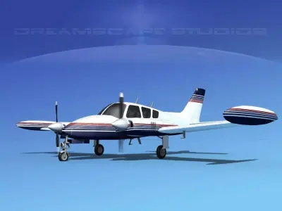 Cessna 320 Skyknight V12 3D model
