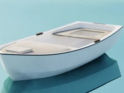 Small Dalmatian fishing boat - Pasara- TOMOS OUTBOARD INCLUDED 3D model