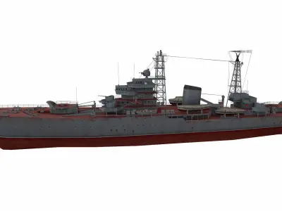 Don-class submarine Low-poly 3D model