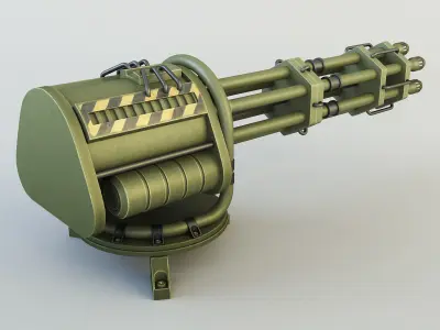 Machine gun CIZ 3D model