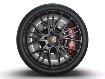 Panamera Porsche Exclusive wheel 3D model