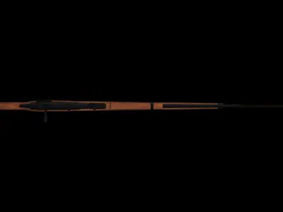 Japanese type38 rifle Low-poly 3D model