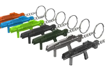 StarTrek Keychains Set part 1 - 11 STLs - Commercial Use 3D print model