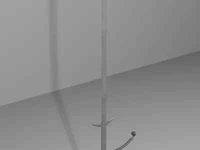 Medieval Sword Zweihander 3D model