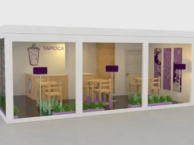 Tapioca Shop Low-poly 3D model