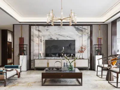 restaurant Chinese style New 3D model