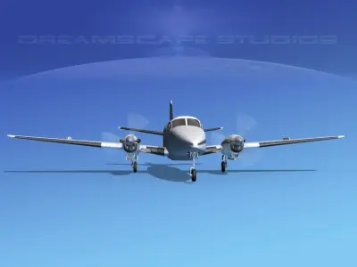 Beechcraft B99 Trans Northern 3D model