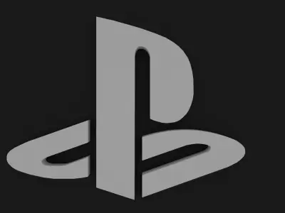 Playstation logo Free 3D model