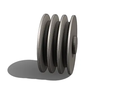Polia Para Correias Pulley for V-A Belts -145 3D model