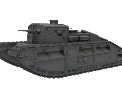 Medium Mark C Medium tank 3D model