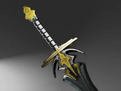 sword of life Low-poly 3D model