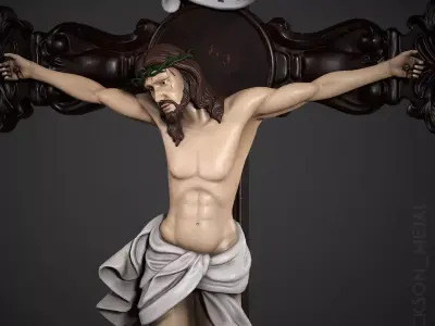 CRUCIFIED CHRIST Statue 3D model