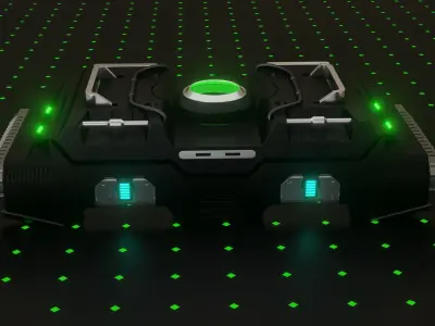 Sci-fi Crate 3D model 3
