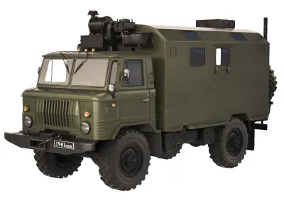 GAZ 66 kung 1988 3D model