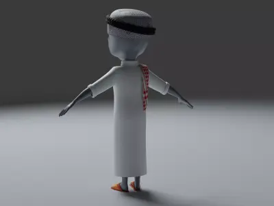 Arab Alien 3D model