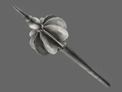 Iron ceremonial mace 3D model