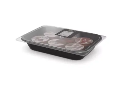 Dried meats Smoked Ham Slices 3D model