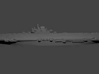 British Illustrious Class Aircraft Carrier 3D print model