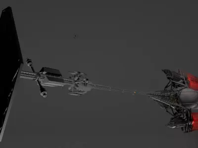 ISV Horizon Ark - Ultra Mini Sci-Fi Starship STL 3D print model