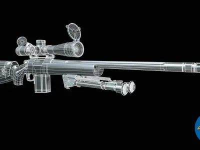 M24 Sniper rifle Free 3D model