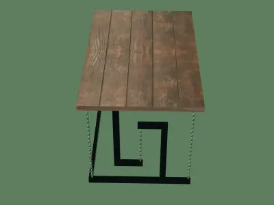  Fancy 3D Table Low-poly 3D model
