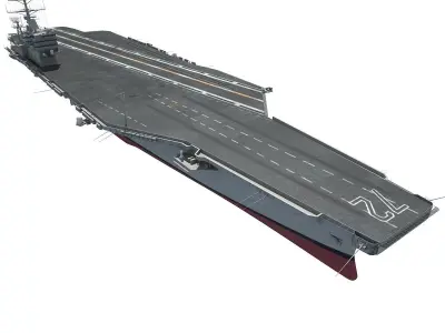 USS Abraham Lincoln Aircraft Carrier CVN-72 3D model