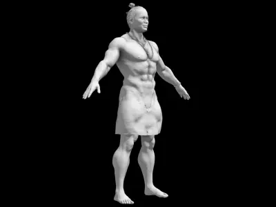 Native Polynesian Male  3D model