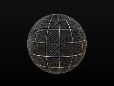 10 Seamless Metal Grids and Grates PBR Materials - Set 3 Texture